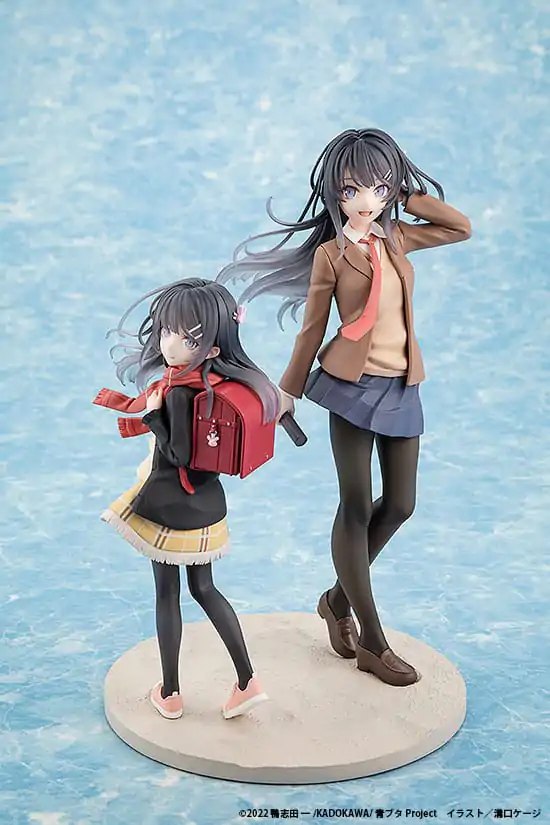 Statuie PVC Rascal Does Not Dream of a Knapsack Kid Mai Sakurajima High School Graduation Ver. & Knapsack Kid 19 cm poza produsului