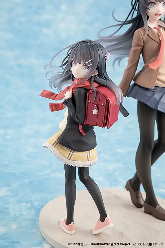 Statuie PVC Rascal Does Not Dream of a Knapsack Kid Mai Sakurajima High School Graduation Ver. & Knapsack Kid 19 cm poza produsului