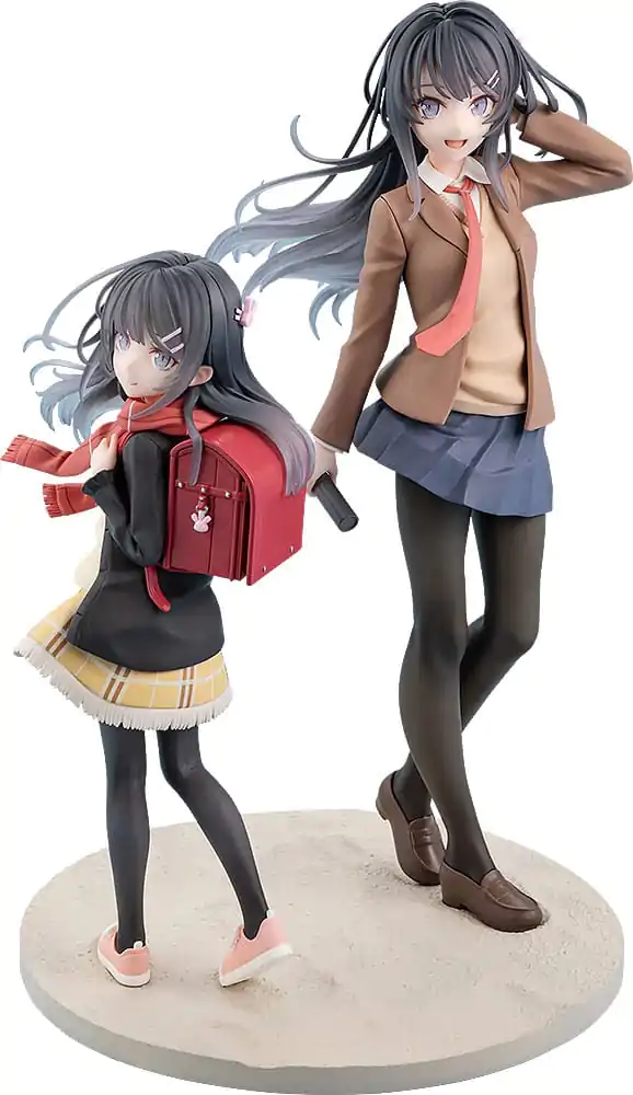 Statuie PVC Rascal Does Not Dream of a Knapsack Kid Mai Sakurajima High School Graduation Ver. & Knapsack Kid 19 cm poza produsului