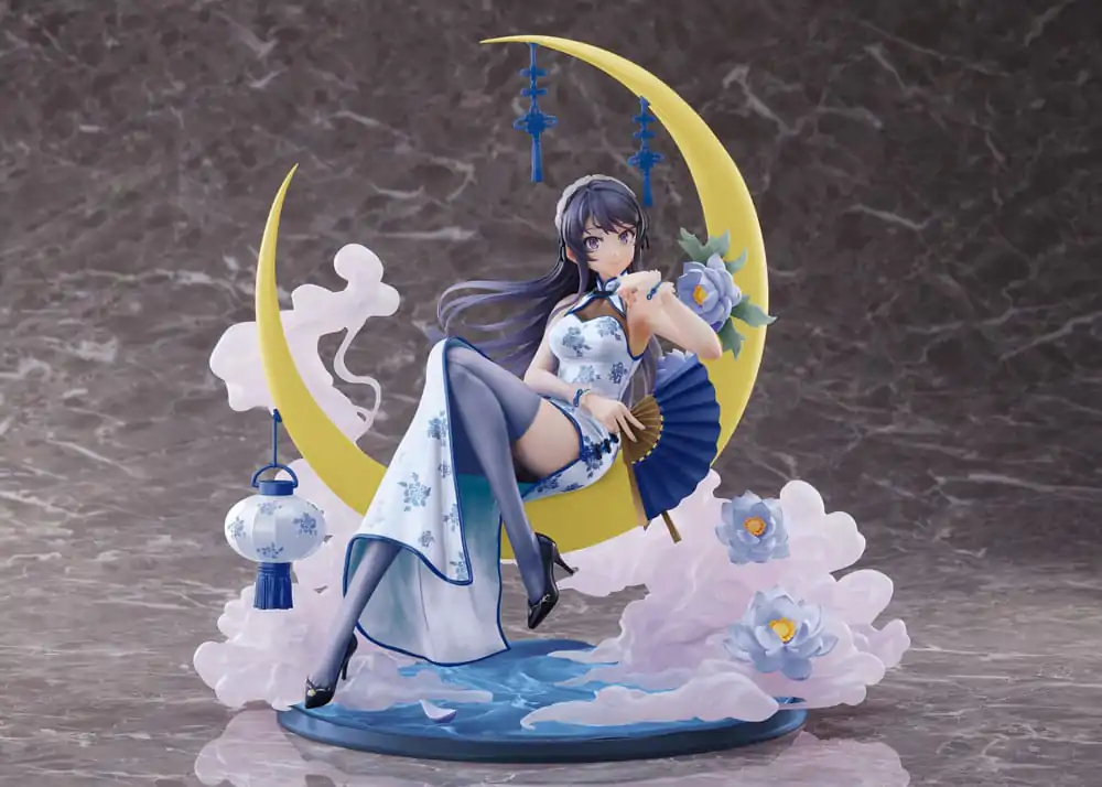 Rascal Does Not Dream of Bunny Girl Senpai statuie PVC 1/7 Mai Sakurajima White Mandarin Dress Ver. 25 cm poza produsului