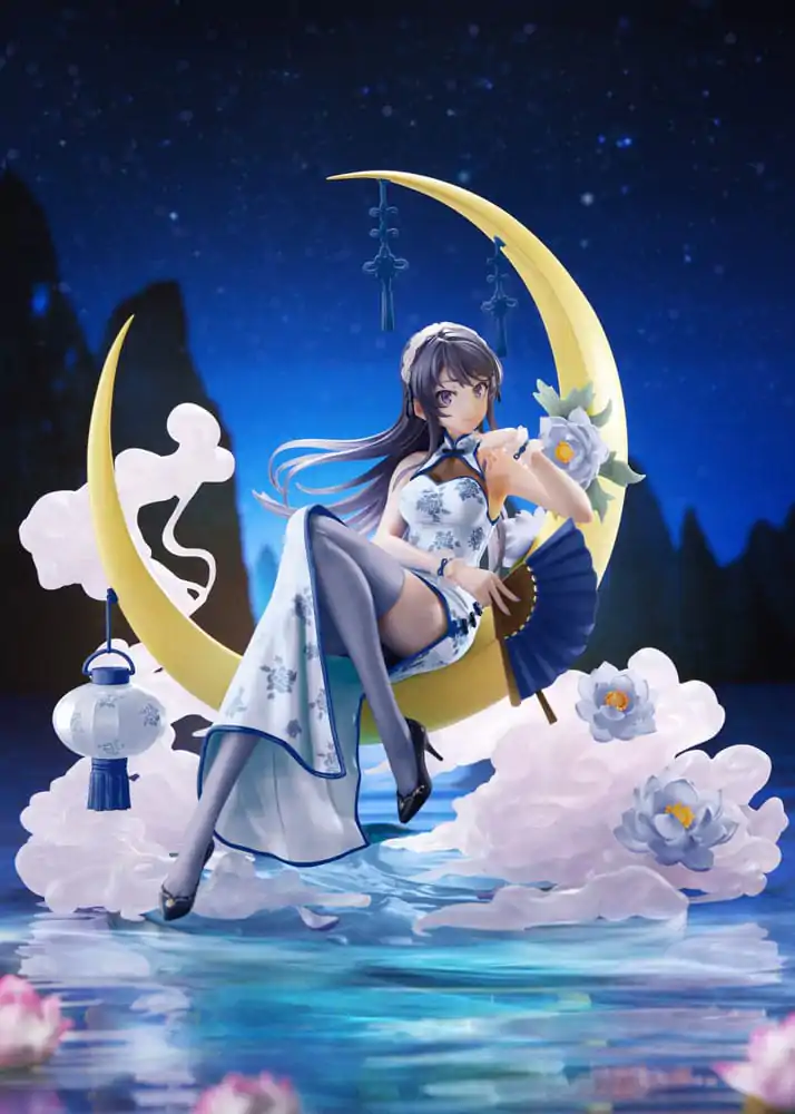 Rascal Does Not Dream of Bunny Girl Senpai statuie PVC 1/7 Mai Sakurajima White Mandarin Dress Ver. 25 cm poza produsului
