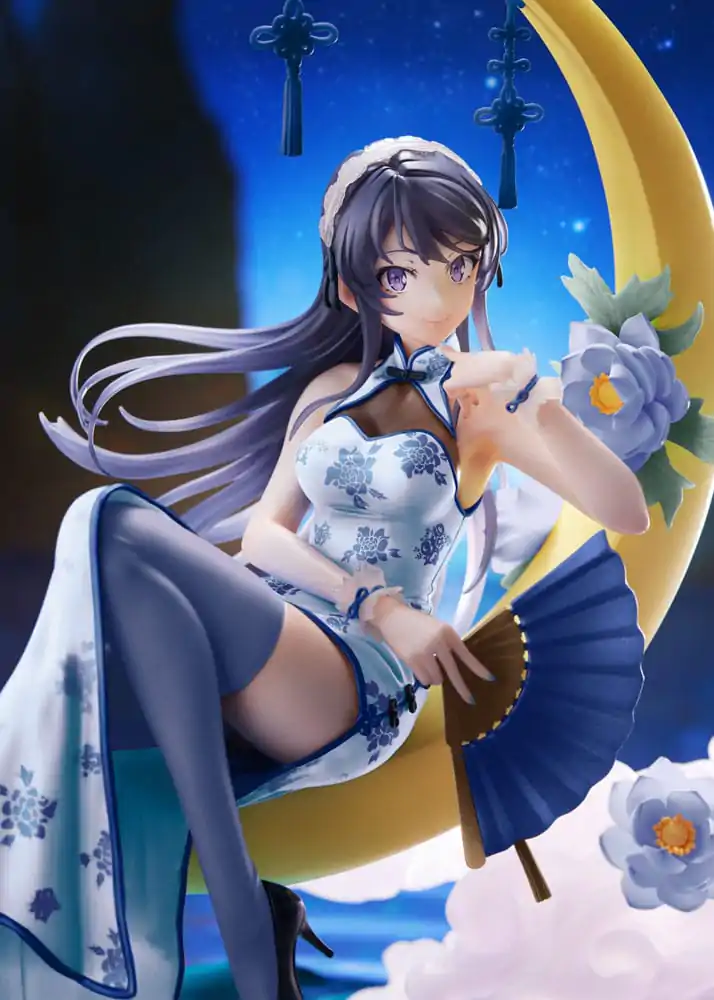 Rascal Does Not Dream of Bunny Girl Senpai statuie PVC 1/7 Mai Sakurajima White Mandarin Dress Ver. 25 cm poza produsului