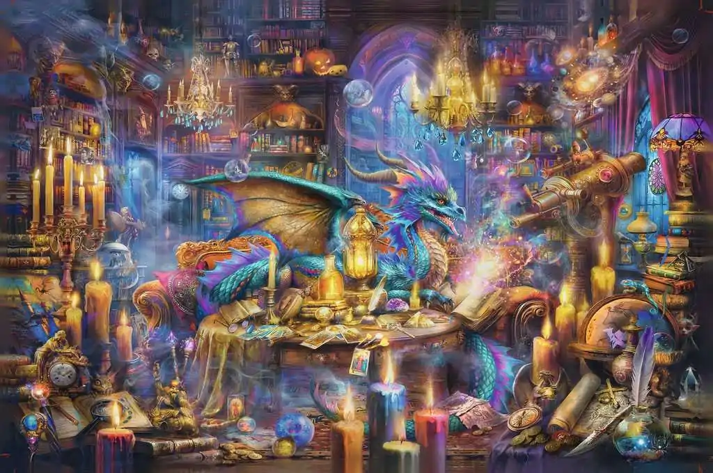 Ravensburger Puzzle Biblioteca Dragonului (3000 piese) poza produsului