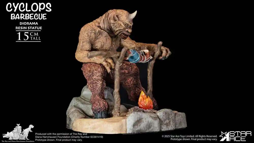Ray Harryhausen Diorama 1/8 Cyclops Barbecue Scene 17 cm poza produsului