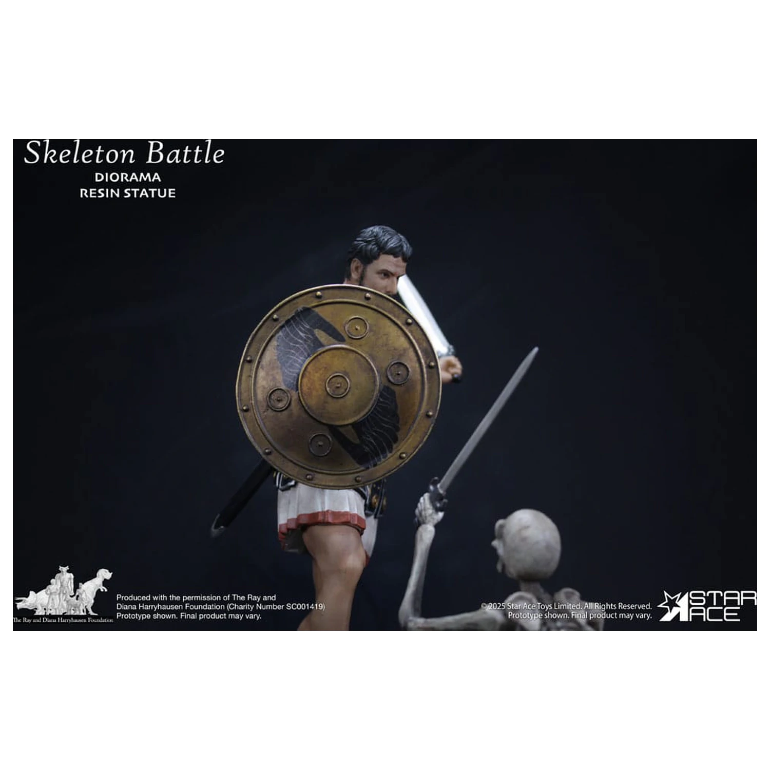 Ray Harryhausen Diorama Scena de Batalie Schelet 1/8 30 cm poza produsului