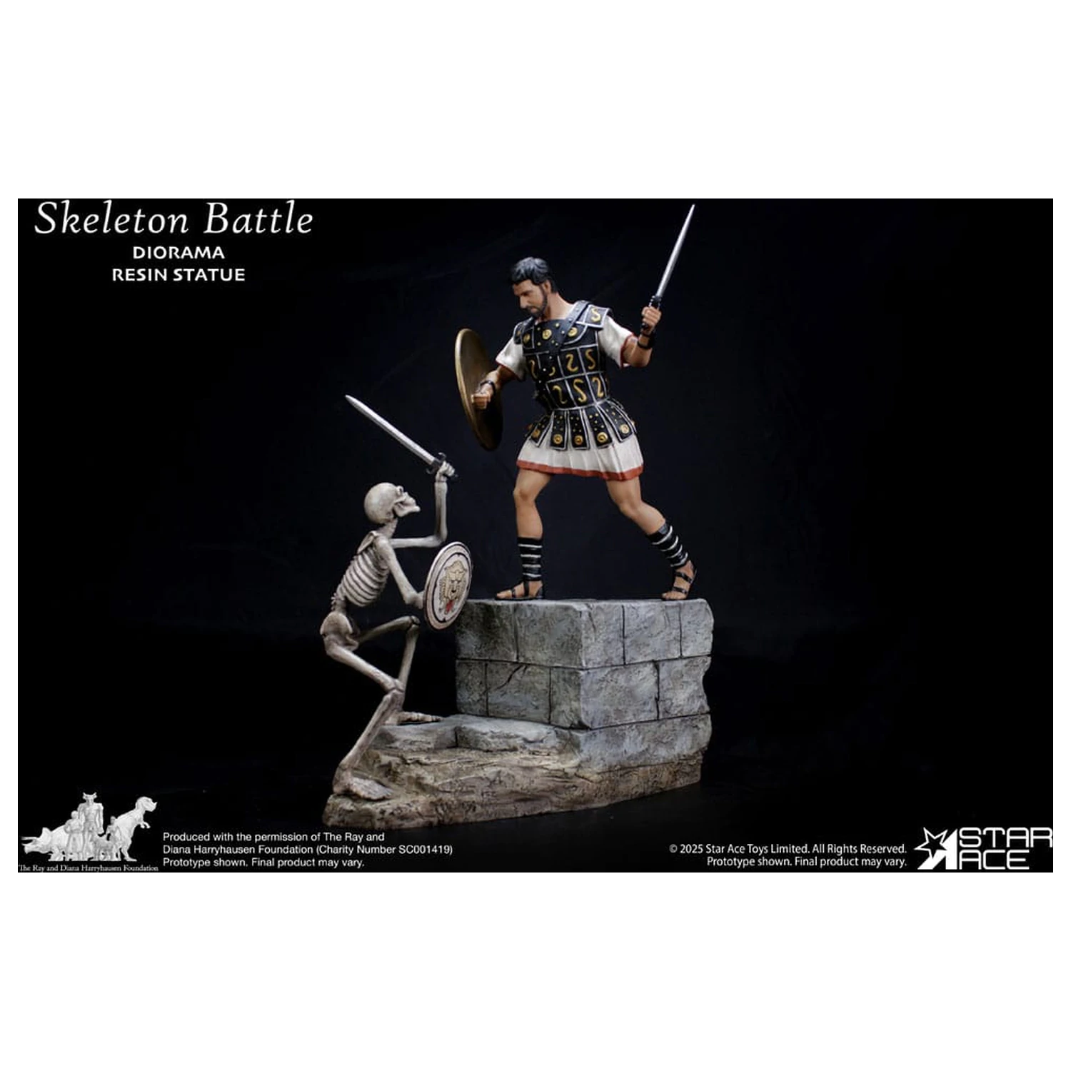 Ray Harryhausen Diorama Scena de Batalie Schelet 1/8 30 cm poza produsului