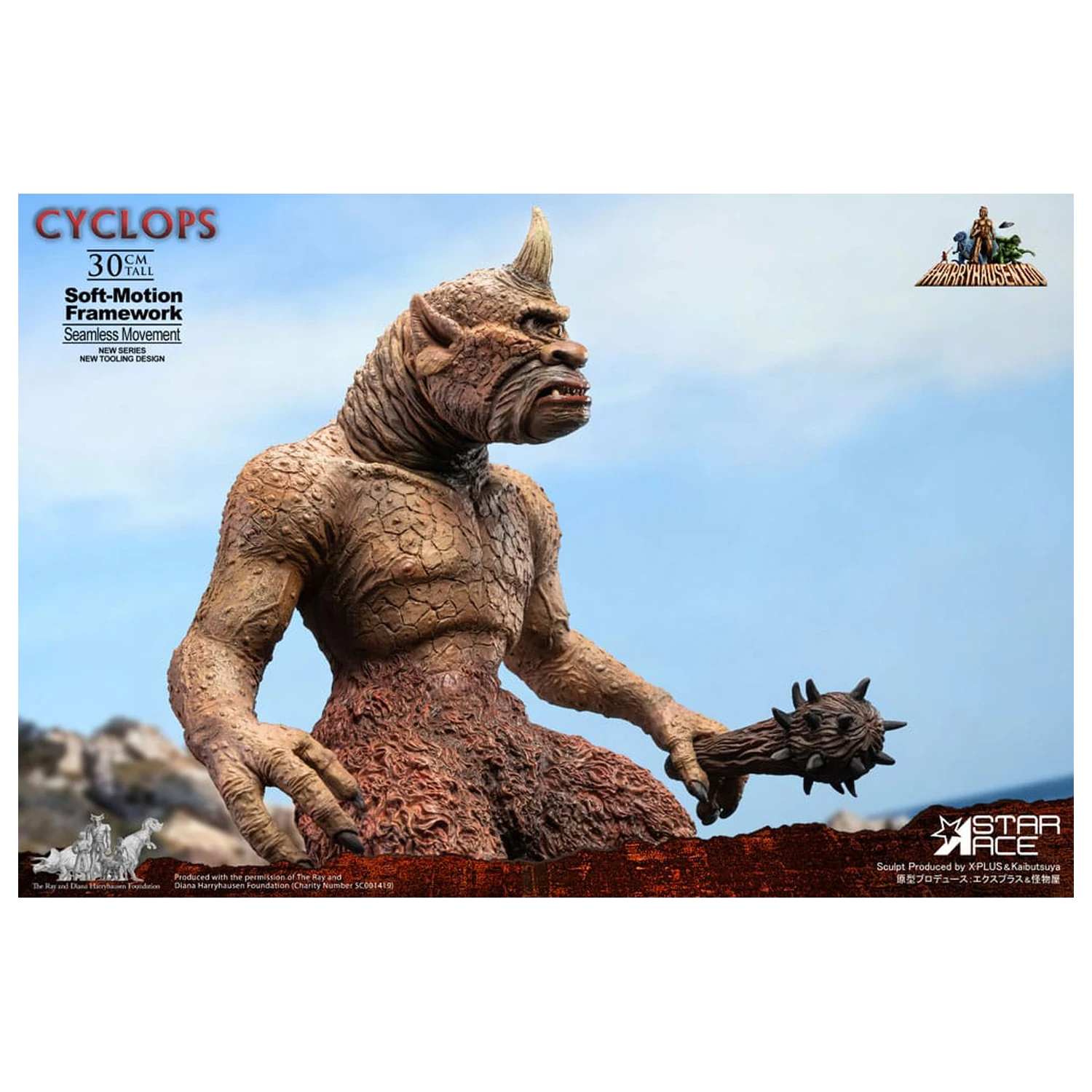 Ray Harryhausen Soft-Motion Series Statuie Cyclops 30 cm poza produsului