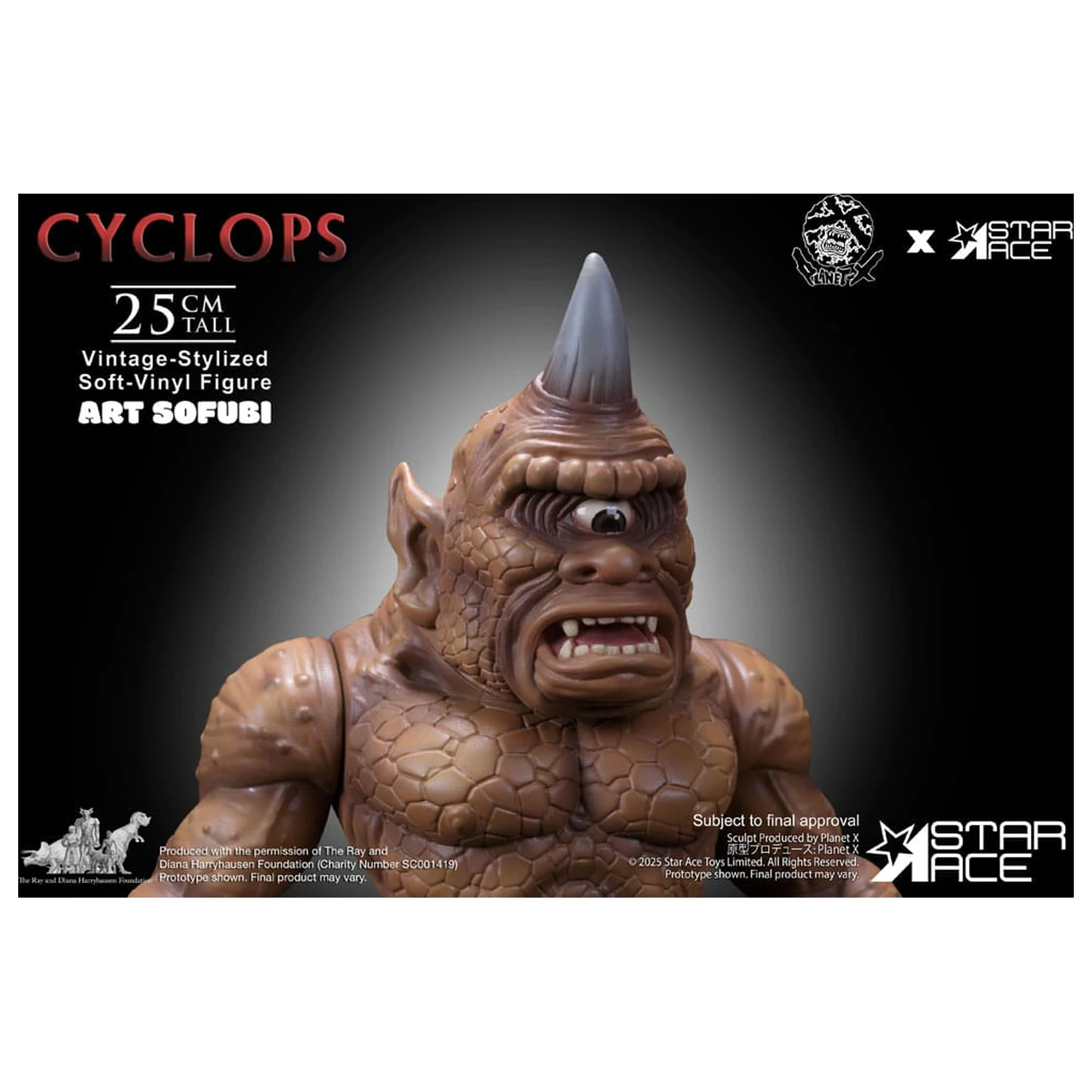 Ray Harryhausen Statuie din vinil moale Cyclops (Stil Vintage) 25 cm poza produsului