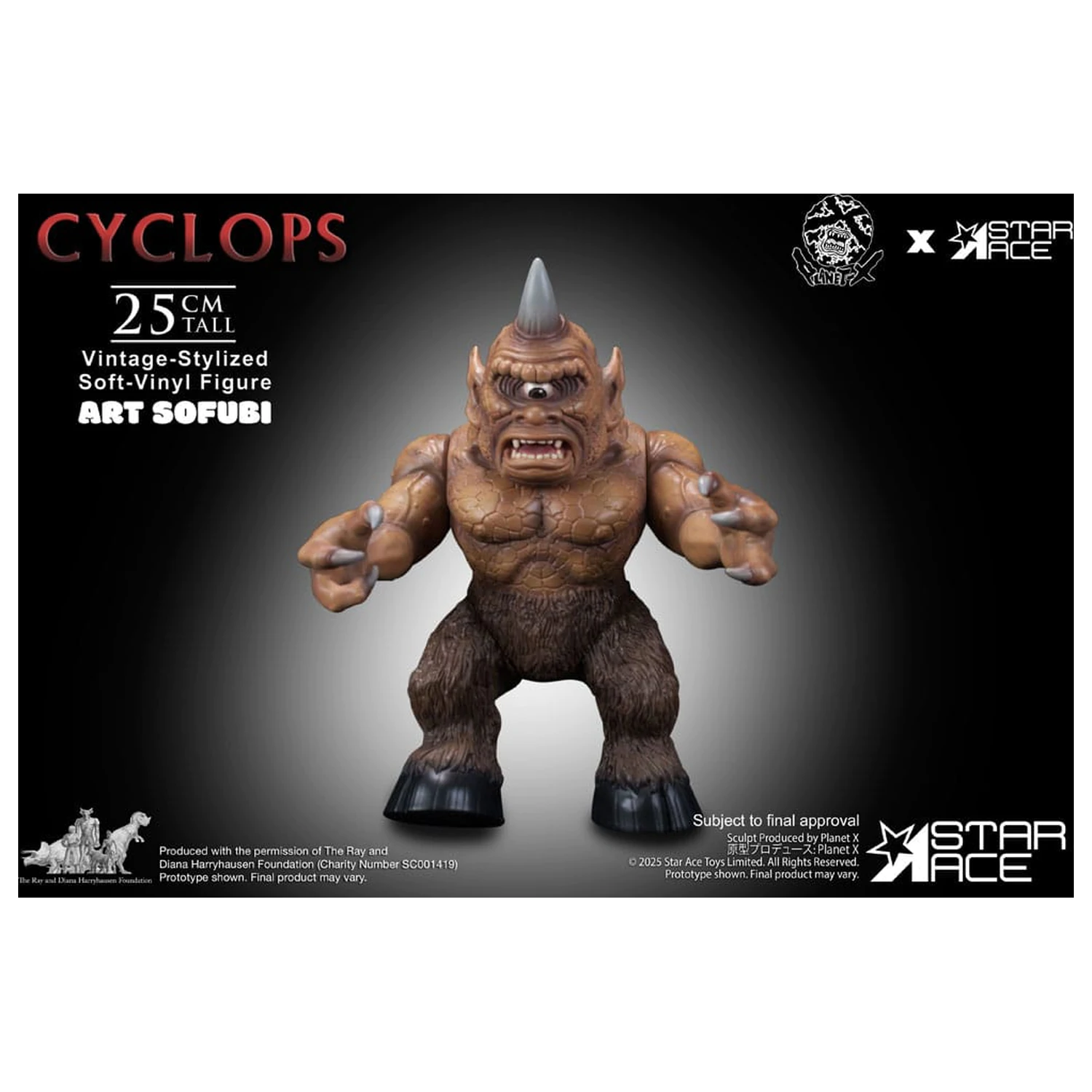 Ray Harryhausen Statuie din vinil moale Cyclops (Stil Vintage) 25 cm poza produsului