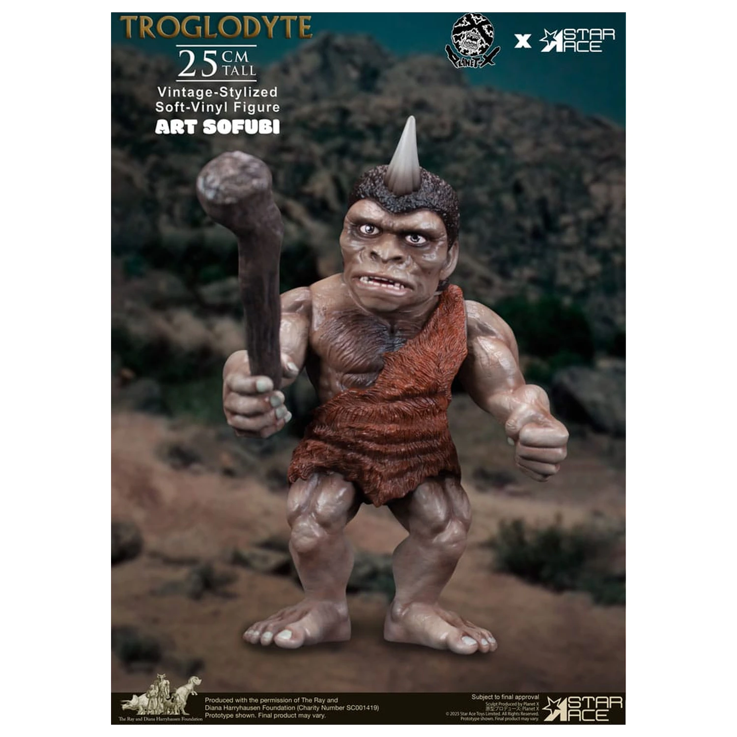 Ray Harryhausen Soft Vinyl Statuie Troglodit (Vintage-Style) 25 cm poza produsului