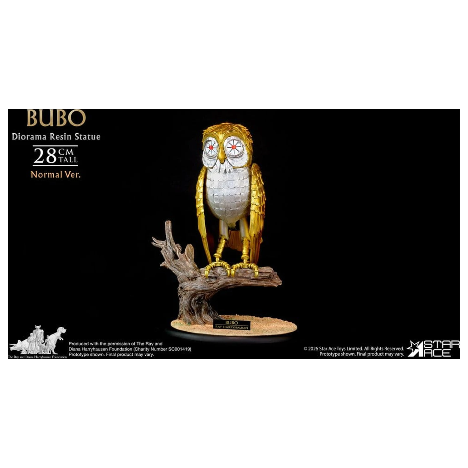Ray Harryhausens Diorama Statuie din rasina Bubo Normal Ver. 28 cm poza produsului