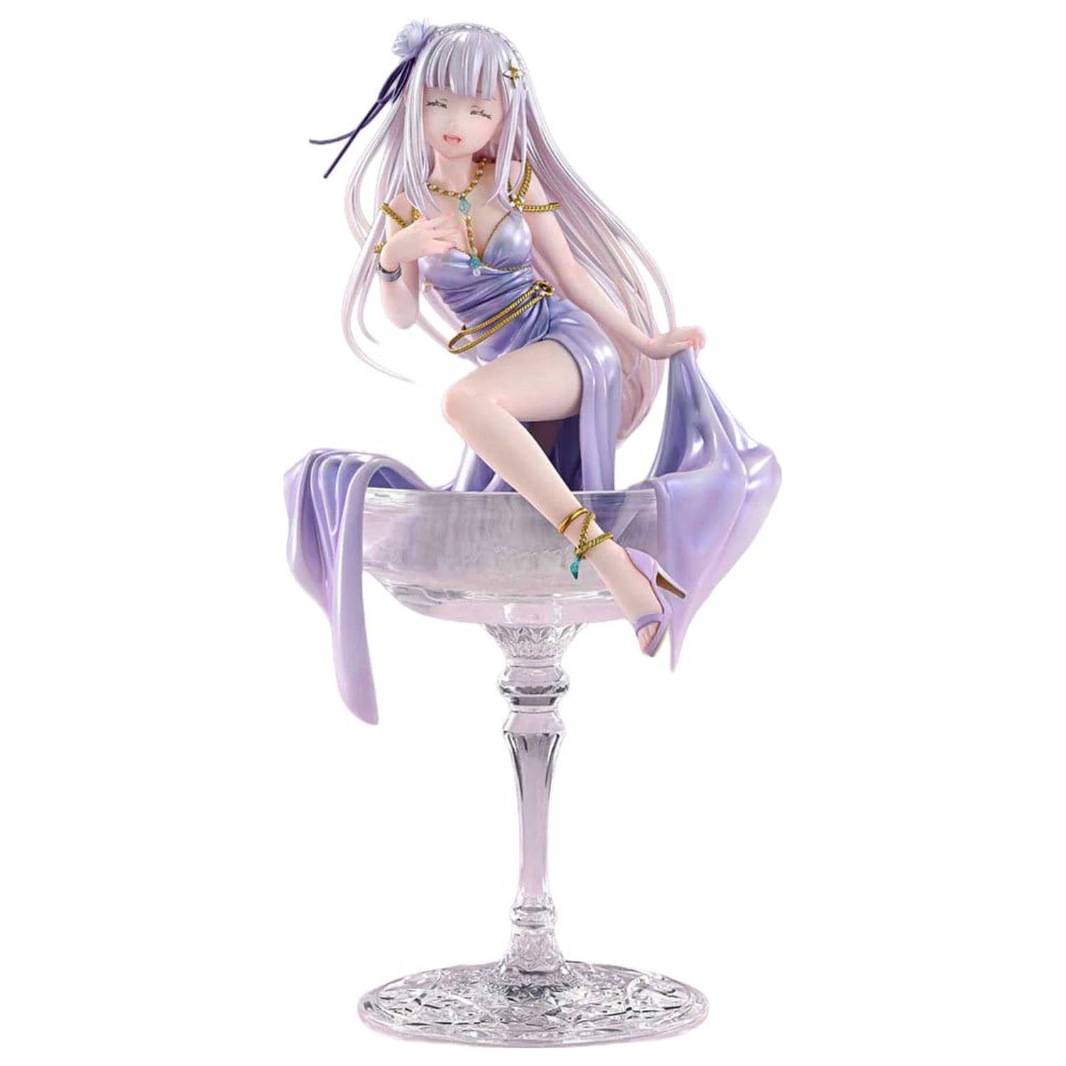 Re:Zero Prisma Wing Statue Statuie 1/7 Emilia Glass Edition Bonus Version 29 cm poza produsului