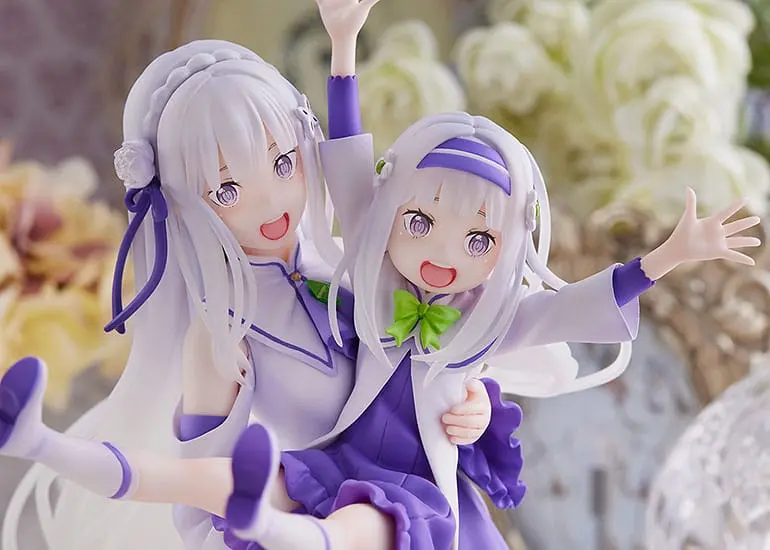 Re:Zero Starting Life in Another World statuie PVC 1/7 Emilia & Childhood Emilia 24 cm poza produsului