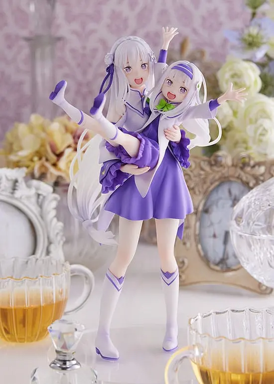 Re:Zero Starting Life in Another World statuie PVC 1/7 Emilia & Childhood Emilia 24 cm poza produsului