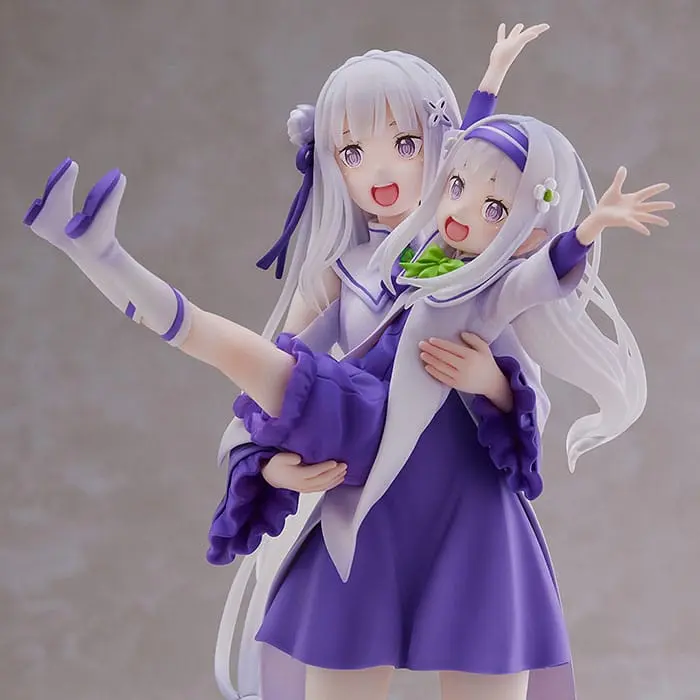 Re:Zero Starting Life in Another World statuie PVC 1/7 Emilia & Childhood Emilia 24 cm poza produsului