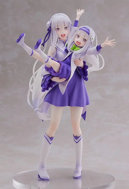 Re:Zero Starting Life in Another World statuie PVC 1/7 Emilia & Childhood Emilia 24 cm poza produsului