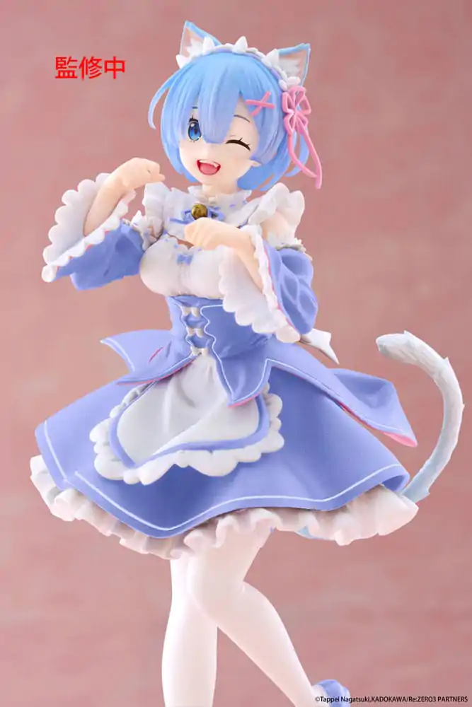Re:Zero Starting Life in Another World Coreful PVC Statuie Rem Cat Maid Ver. Renewal 18 cm poza produsului