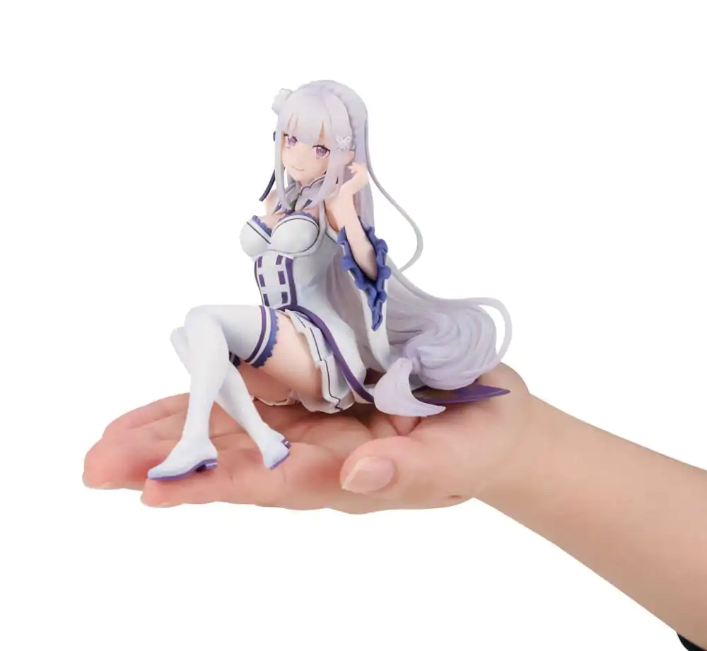 Re:ZERO Starting Life in Another World Melty Princess PVC Statueta Emilia Palm Size 9 cm poza produsului