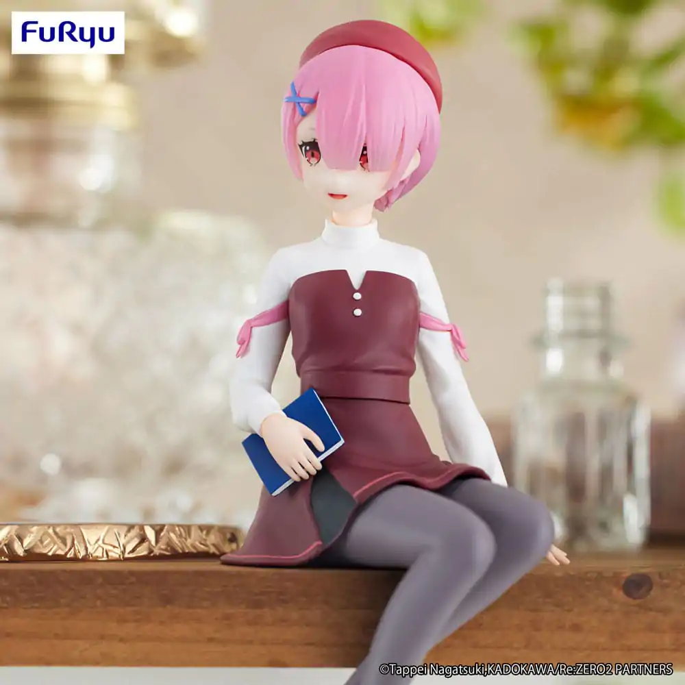 Re:Zero Starting Life in Another World Figurina Suport pentru Tăiței PVC Ram Fata cu Carte Ver. 14 cm poza produsului