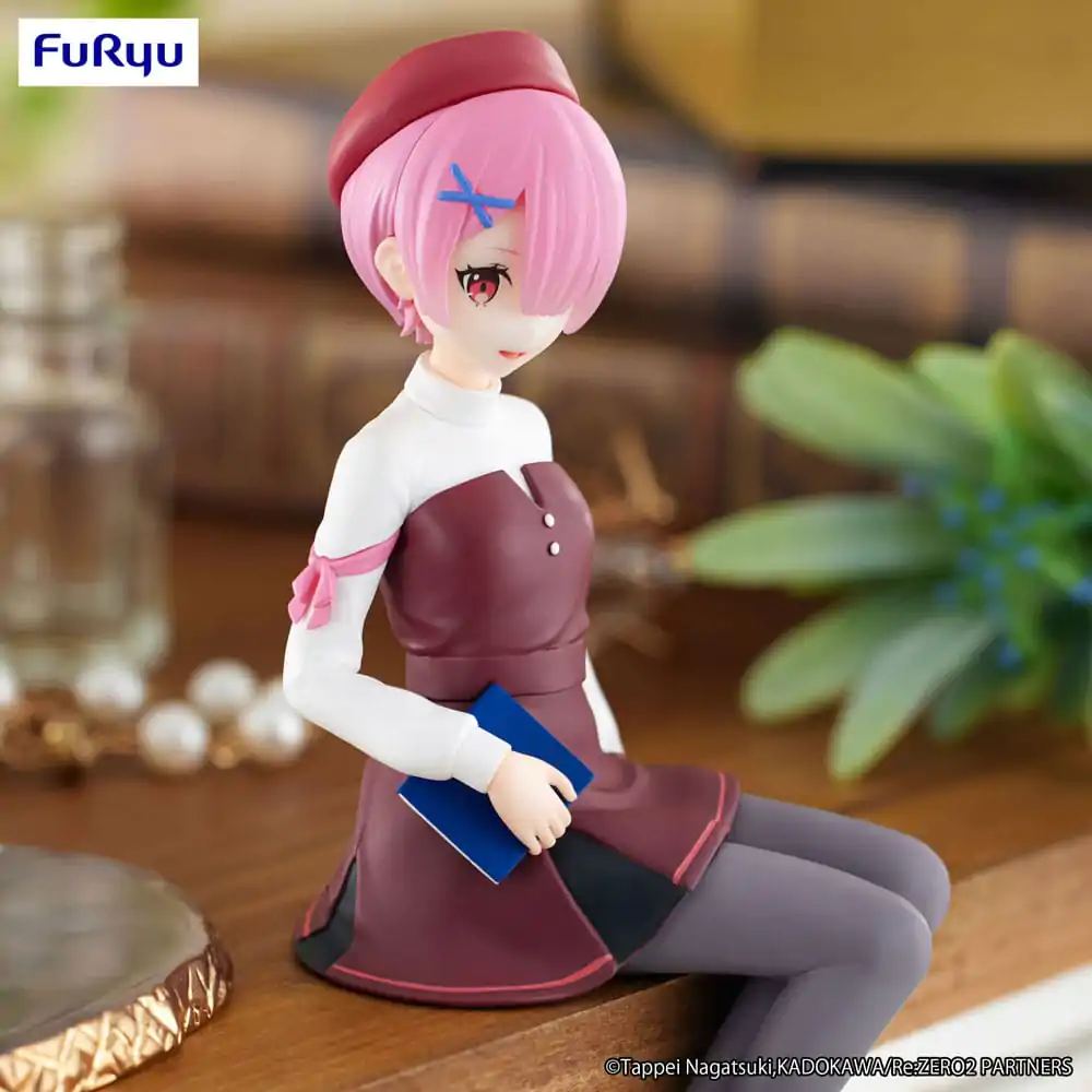 Re:Zero Starting Life in Another World Figurina Suport pentru Tăiței PVC Ram Fata cu Carte Ver. 14 cm poza produsului