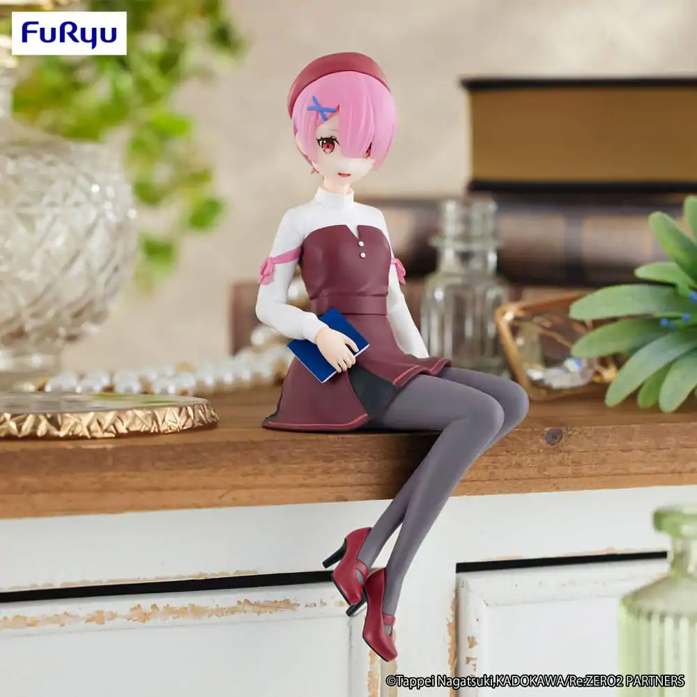 Re:Zero Starting Life in Another World Figurina Suport pentru Tăiței PVC Ram Fata cu Carte Ver. 14 cm poza produsului