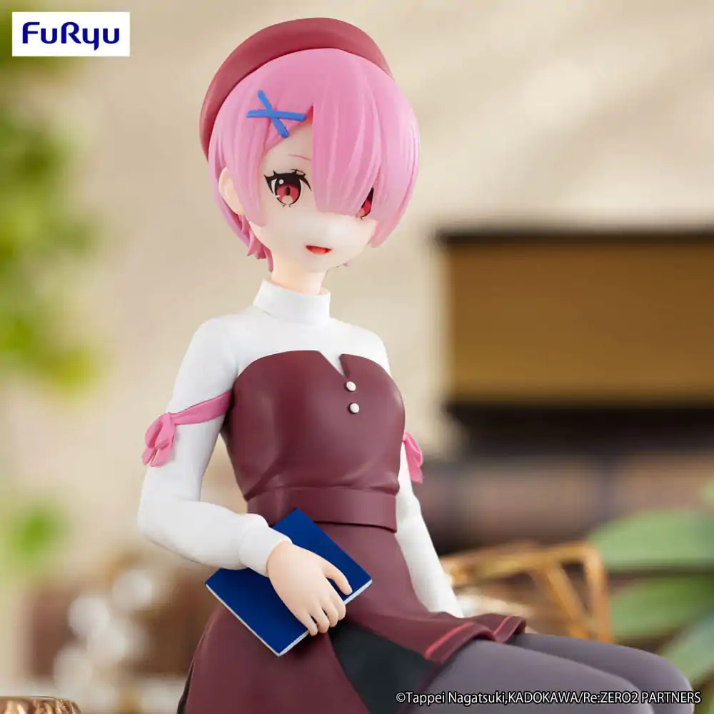 Re:Zero Starting Life in Another World Figurina Suport pentru Tăiței PVC Ram Fata cu Carte Ver. 14 cm poza produsului