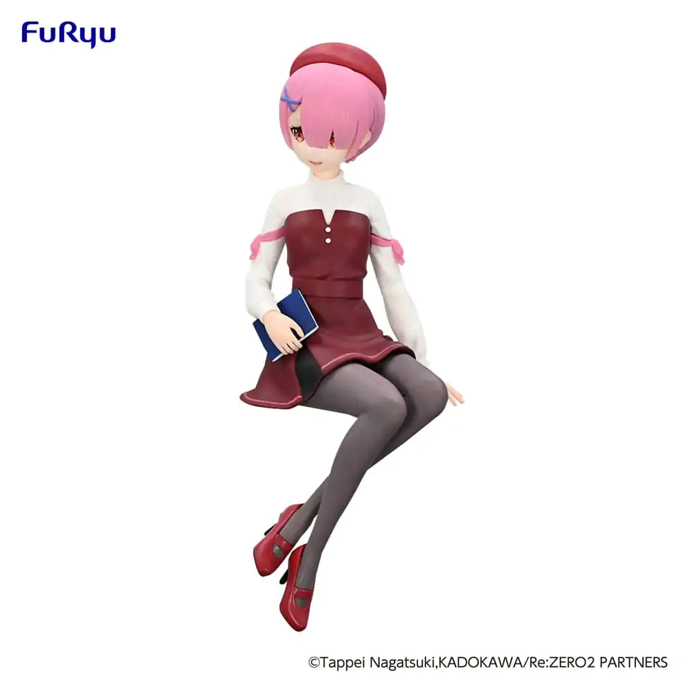 Re:Zero Starting Life in Another World Figurina Suport pentru Tăiței PVC Ram Fata cu Carte Ver. 14 cm poza produsului