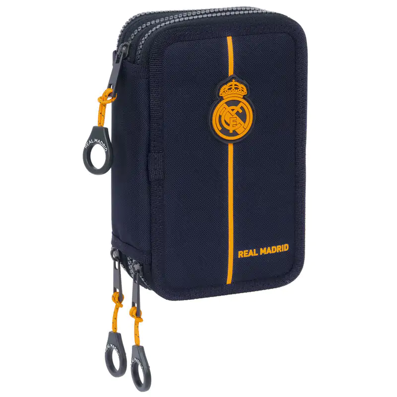 Real Madrid 2 Equipment 24/25 etui triplu pentru creioane 42 piese poza produsului