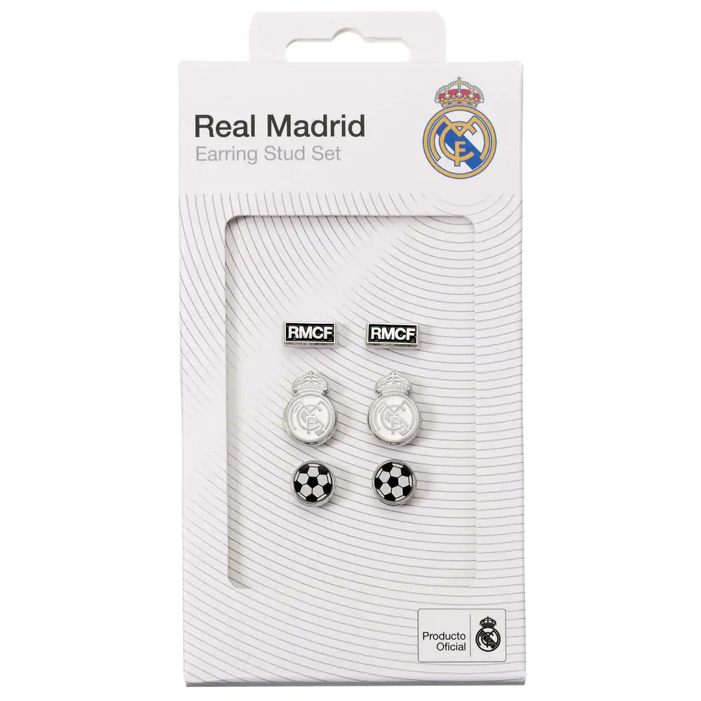 Real Madrid set 3 perechi de cercei poza produsului