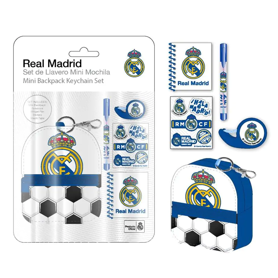 Set rucsac mini de papetărie Real Madrid poza produsului