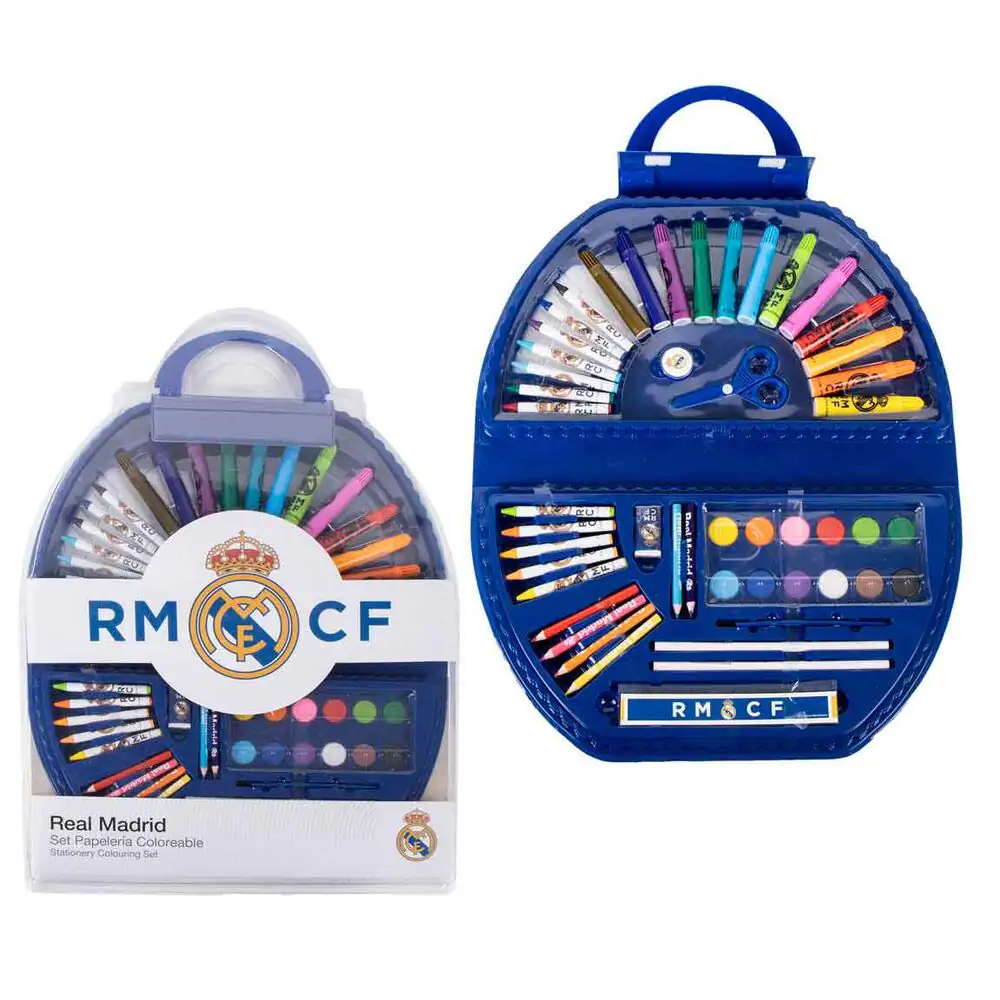 Set de papetărie de colorat Real Madrid 50 bucăți poza produsului