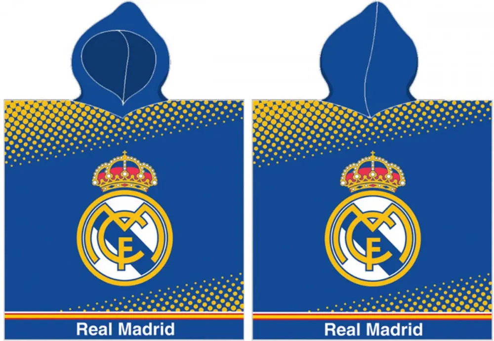 Real Madrid Prosop de plajă cu glugă tip Poncho 55*110cm poza produsului