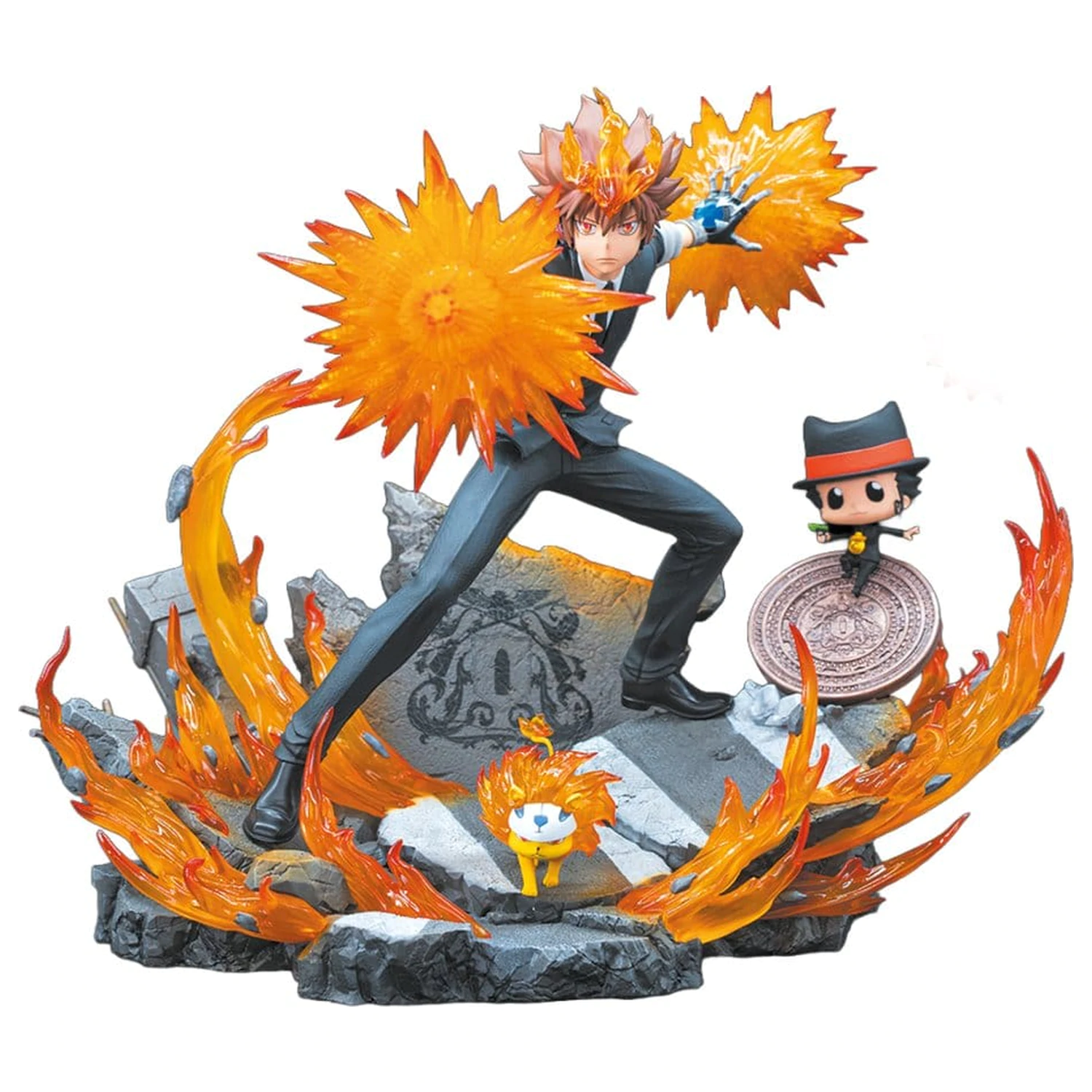 Reborn Statuie din rășină 1/6 Tsuna, Reborn & Natsu 37 cm poza produsului