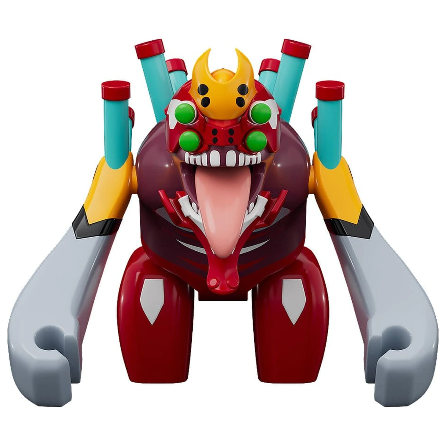 Rebuild of Evangelion Brickroid Mini Figura Evangelion Unit 02 Beast Form 2nd Phase (Type 1) 4 cm poza produsului