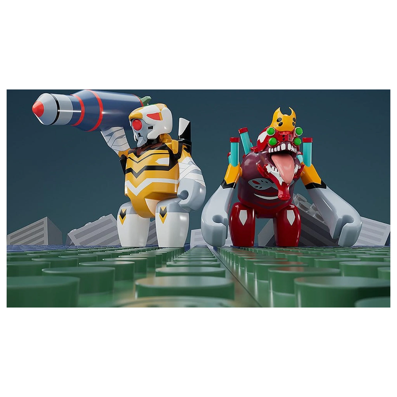 Rebuild of Evangelion Brickroid Mini Figura Evangelion Unit 02 Beast Form 2nd Phase (Type 1) 4 cm poza produsului