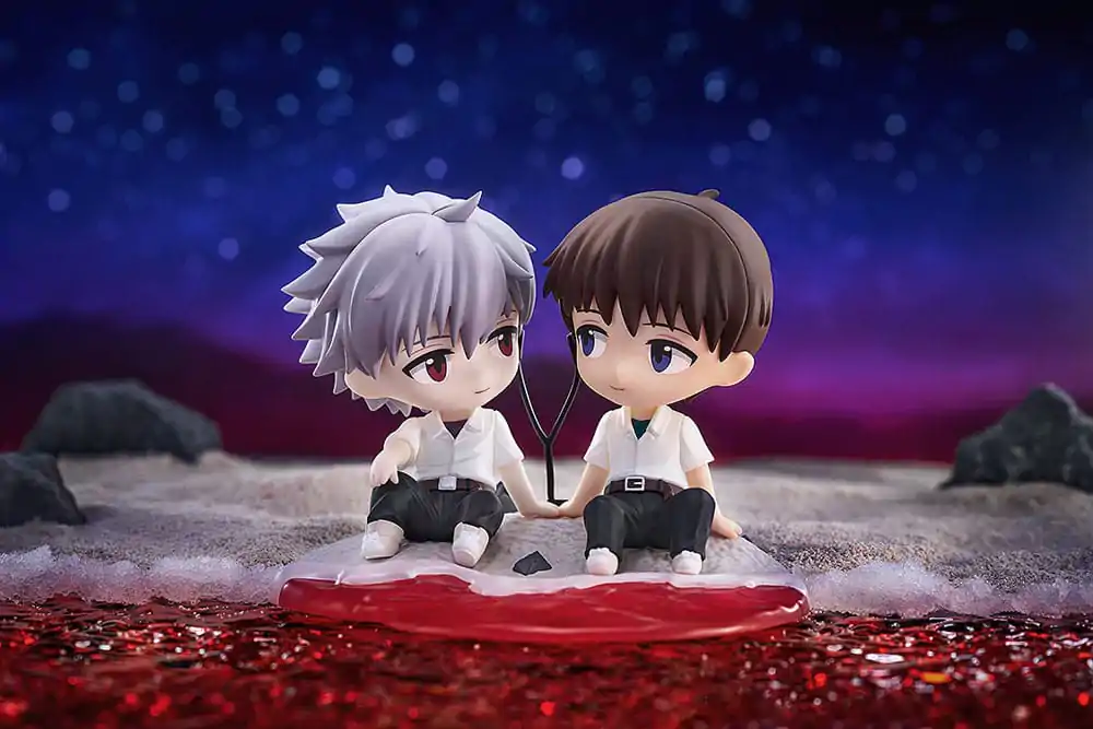 Rebuild of Evangelion Figurina Chibi Shinji Ikari & Kaworu Nagisa 8 cm poza produsului