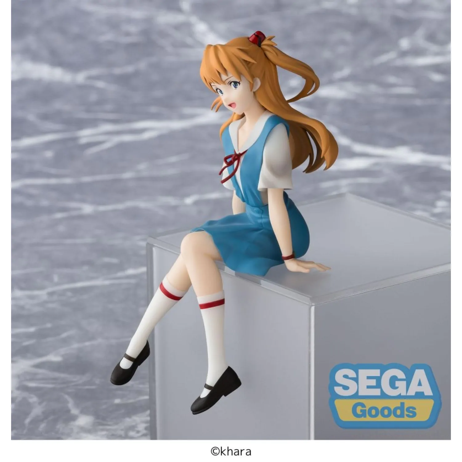 Rebuild of Evangelion PM Perching PVC Figurina Asuka Shikinami Langley New Theatrical Edition 14 cm poza produsului