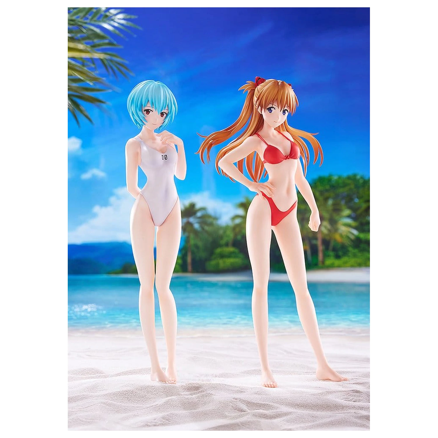 Rebuild of Evangelion figurina Pop Up Parade Beach Queens Asuka Shikinami Langley (Bikini Style) Marime L 23 cm poza produsului