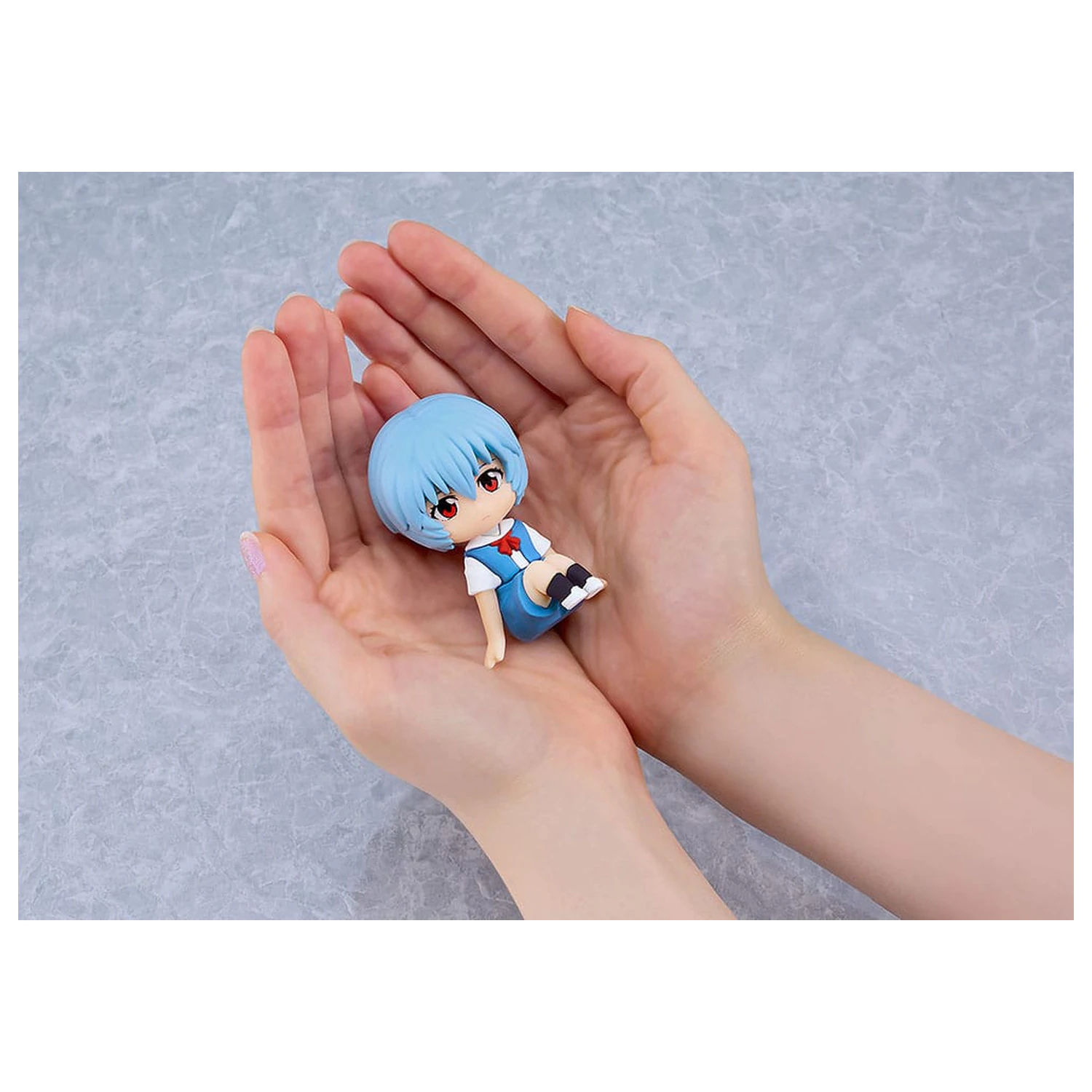 Rebuild of Evangelion Mascota din cauciuc Nendroid Plus Mini Figura Rei Ayanami 8 cm poza produsului