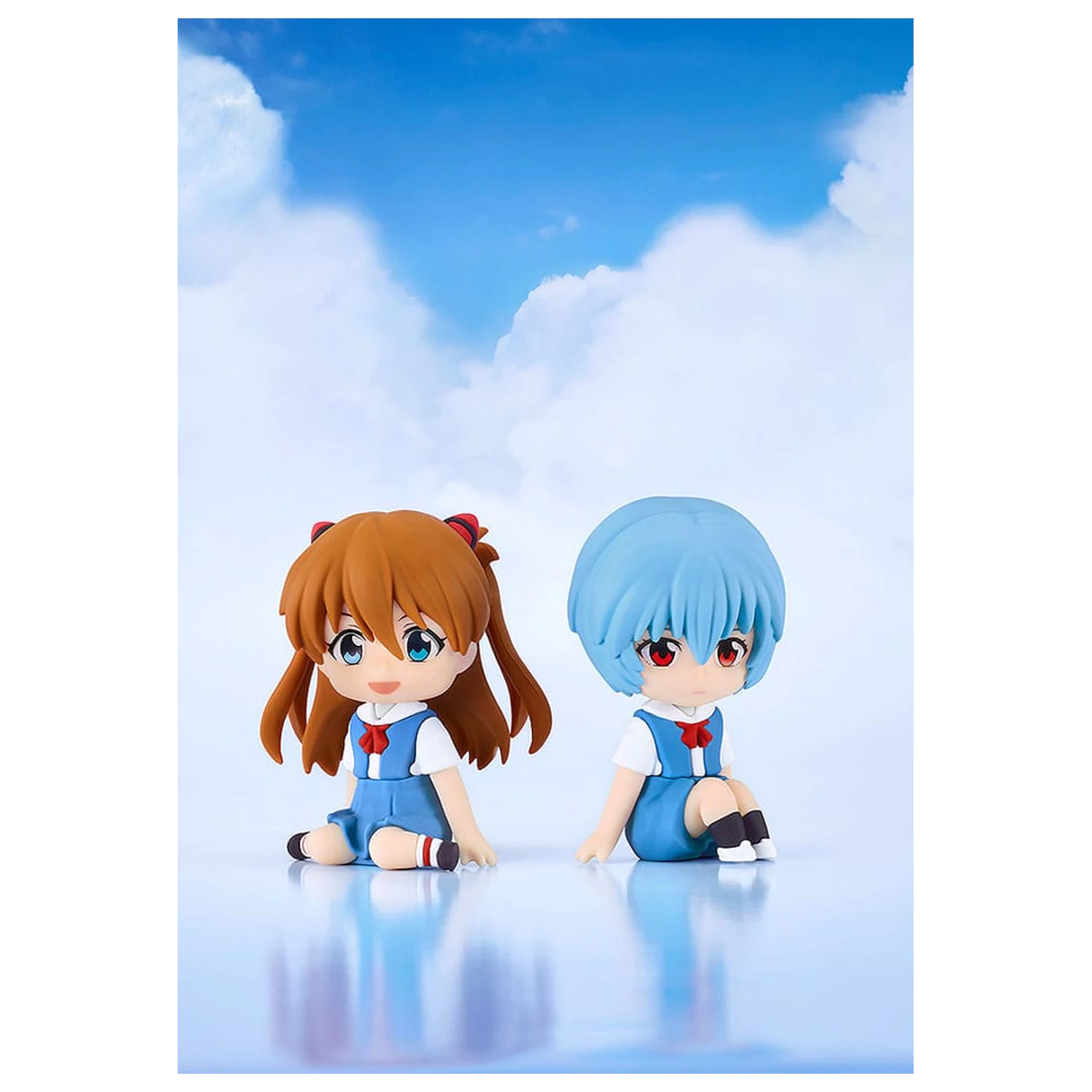 Rebuild of Evangelion Mascota din cauciuc Nendroid Plus Mini Figura Rei Ayanami 8 cm poza produsului