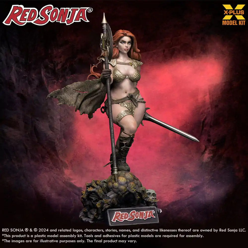 Red Sonja Plastic Model Kit 1/8 Red Sonja 27 cm poza produsului