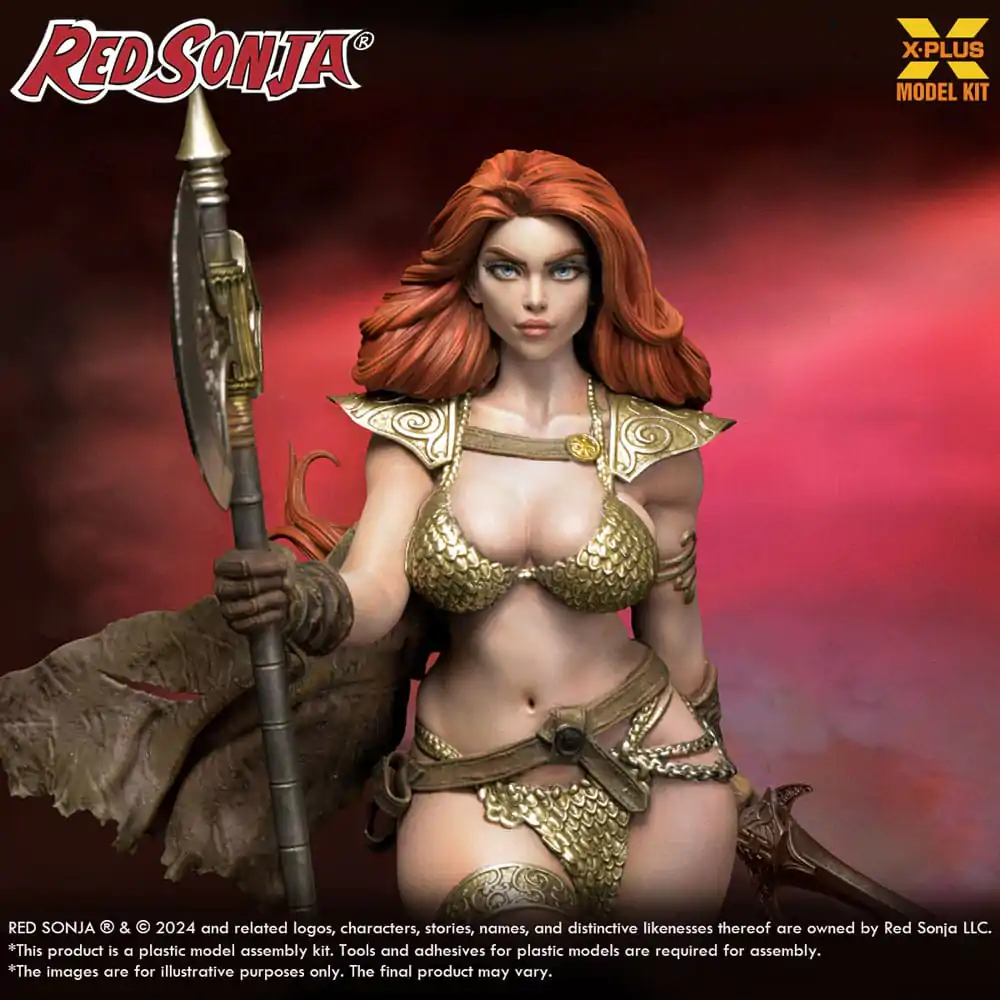 Red Sonja Plastic Model Kit 1/8 Red Sonja 27 cm poza produsului