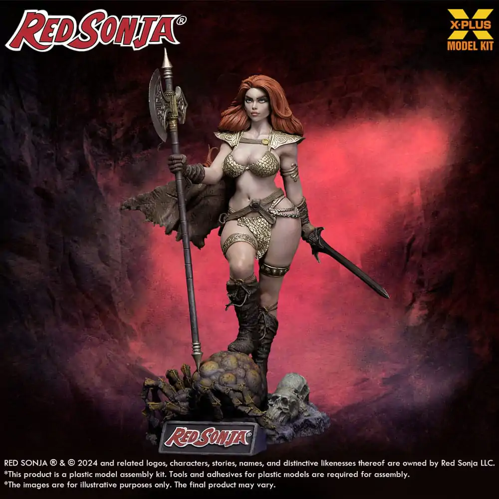 Red Sonja Plastic Model Kit 1/8 Red Sonja 27 cm poza produsului