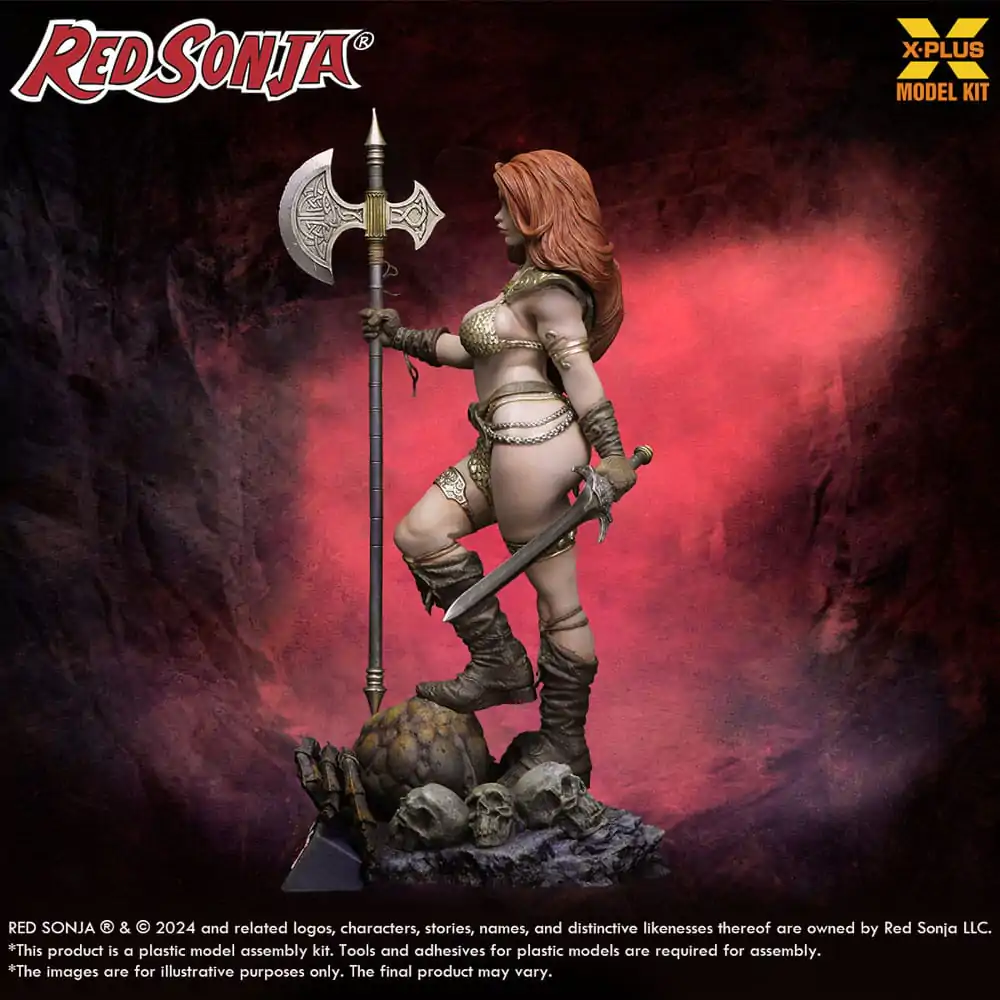 Red Sonja Plastic Model Kit 1/8 Red Sonja 27 cm poza produsului