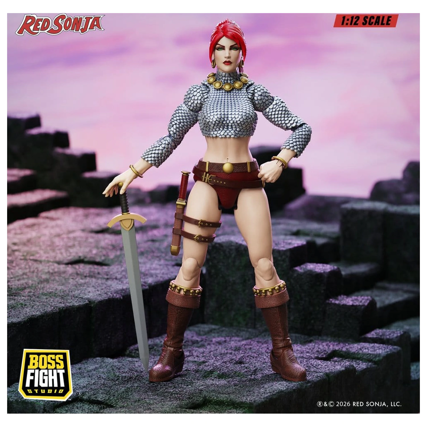 Red Sonja Epic H.A.C.K.S. Figurina de actiune 1/12 Scale Immortal Red Sonja poza produsului