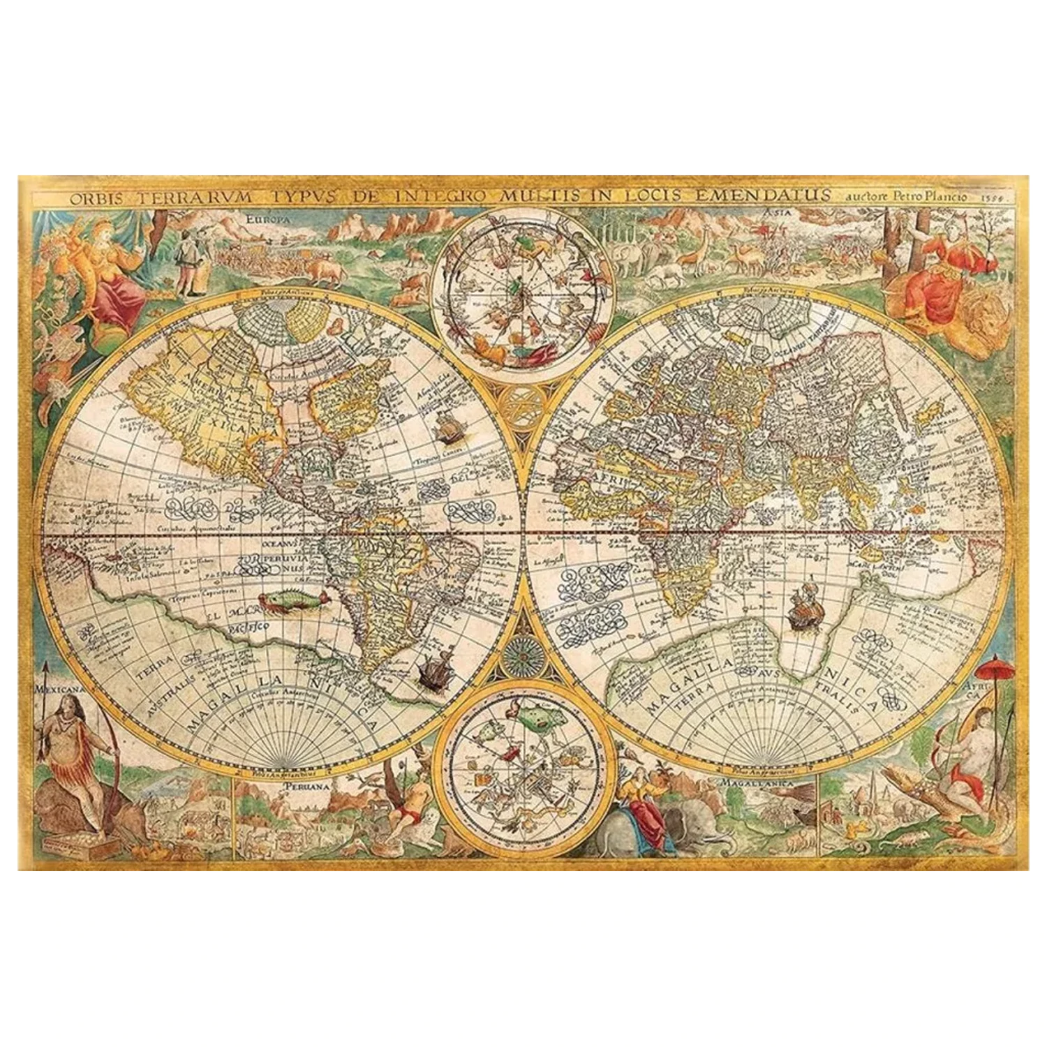 Old Map Ancient puzzle de 2000 de piese poza produsului