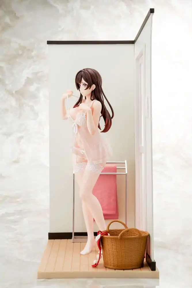 Statuie PVC 1/6 Chizuru Mizuhara figurină lenjerie transparentă înger alb Ver. 23 cm poza produsului