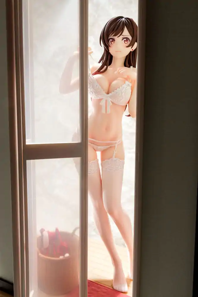 Statuie PVC 1/6 Chizuru Mizuhara figurină lenjerie transparentă înger alb Ver. 23 cm poza produsului