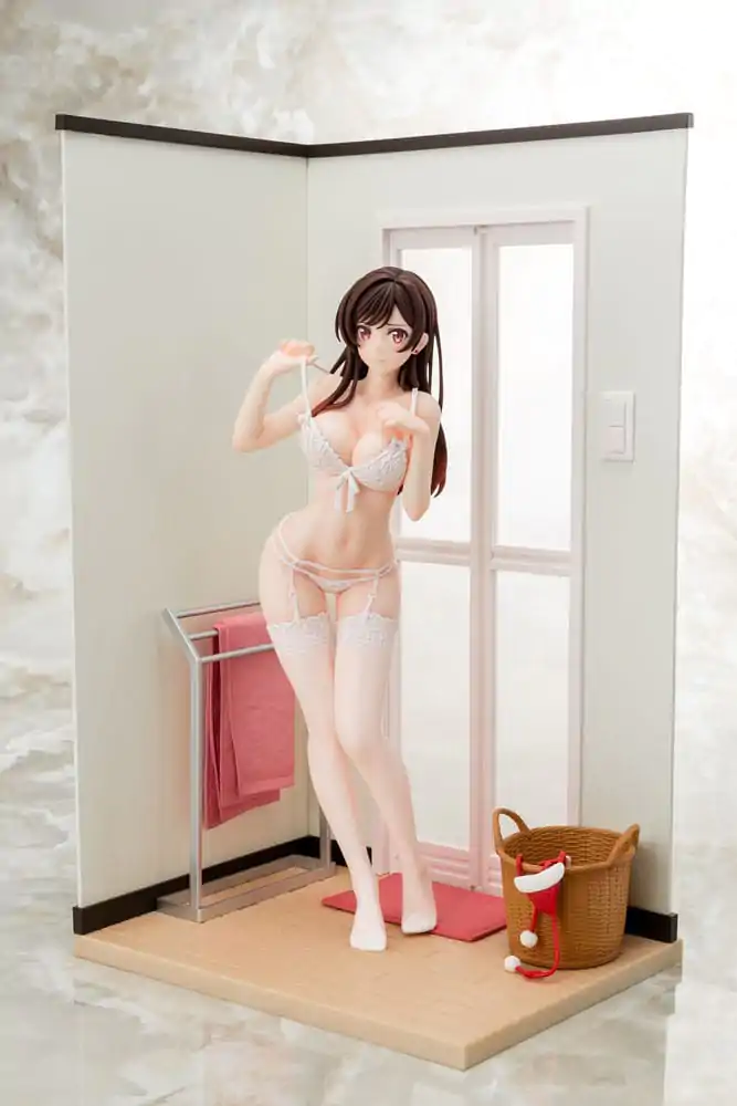 Statuie PVC 1/6 Chizuru Mizuhara figurină lenjerie transparentă înger alb Ver. 23 cm poza produsului