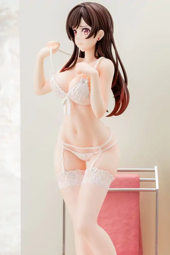 Statuie PVC 1/6 Chizuru Mizuhara figurină lenjerie transparentă înger alb Ver. 23 cm poza produsului